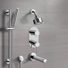 Tub and Shower Faucet Set with Handheld
